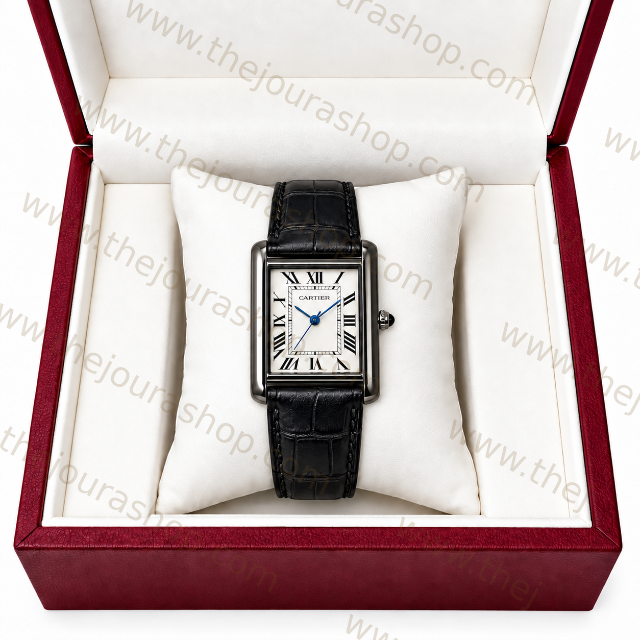 Noir Regent Tank Watch