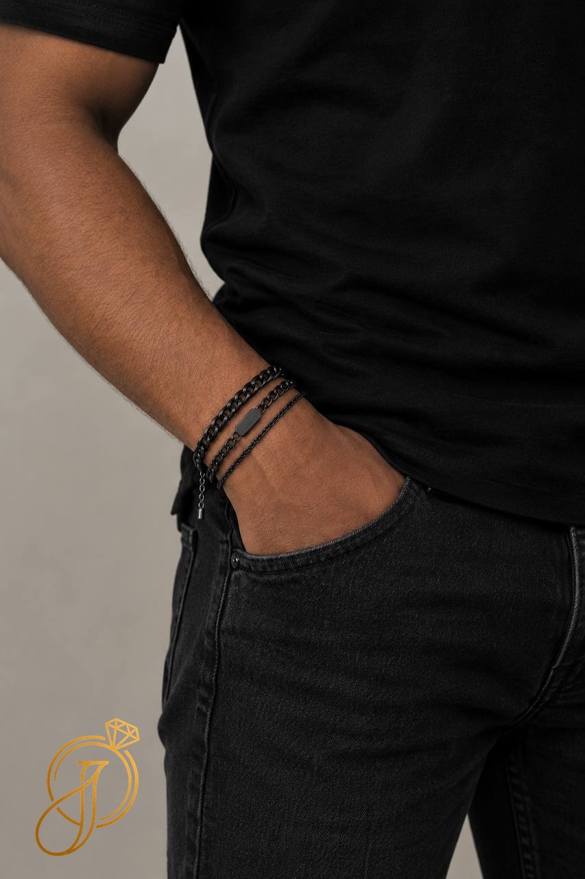 Midnight Layers Bracelet Set