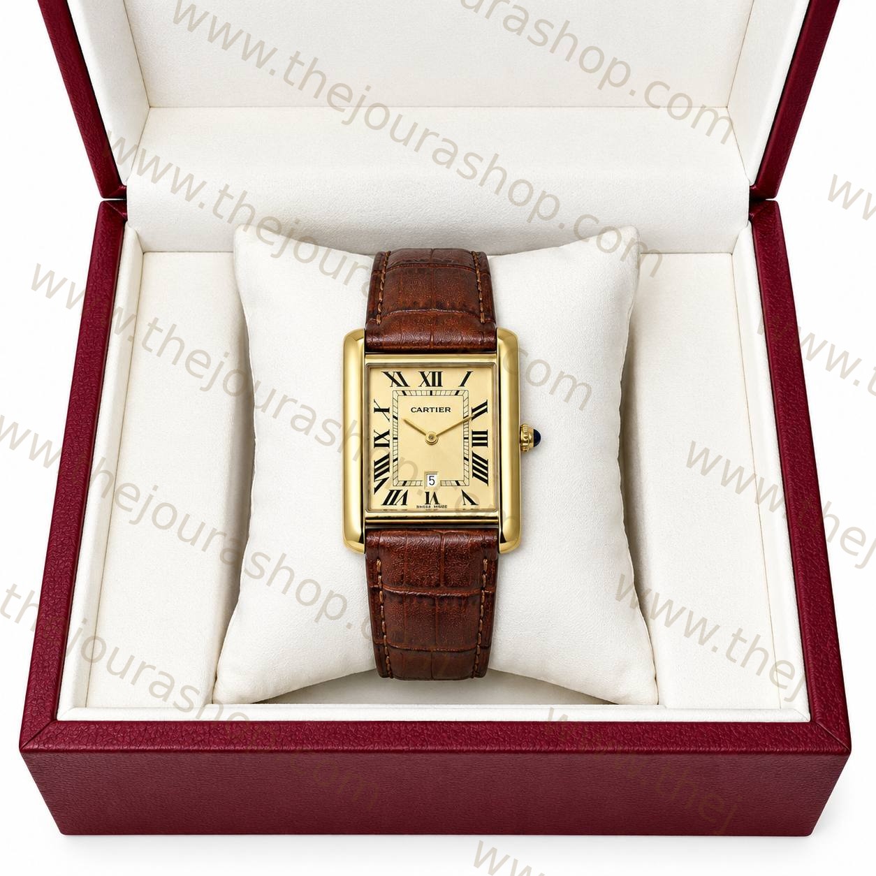 Cognac Classic Tank Watch