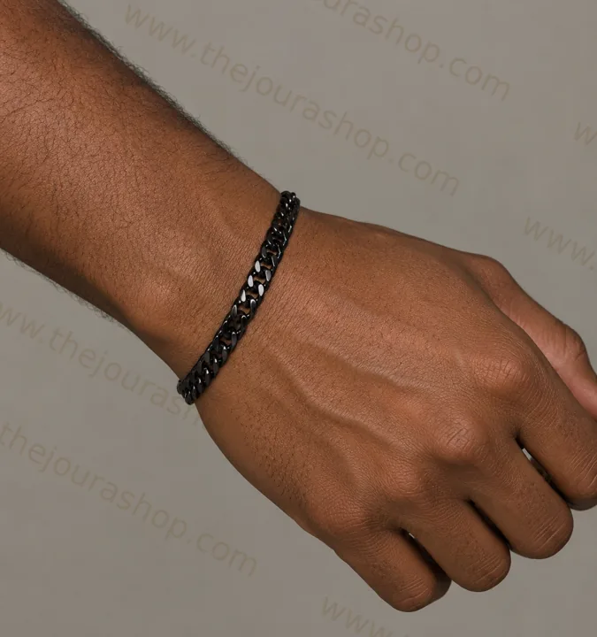 Onyx Curb Bracelet