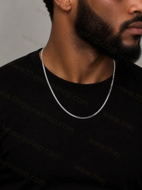Argent Curb Necklace