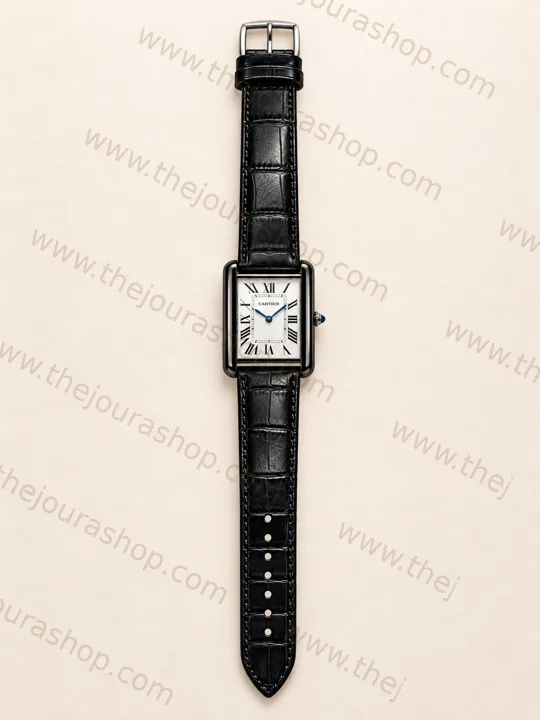 Noir Regent Tank Watch