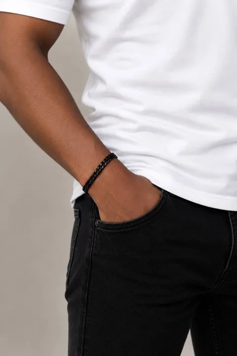 Midnight Curb Bracelet